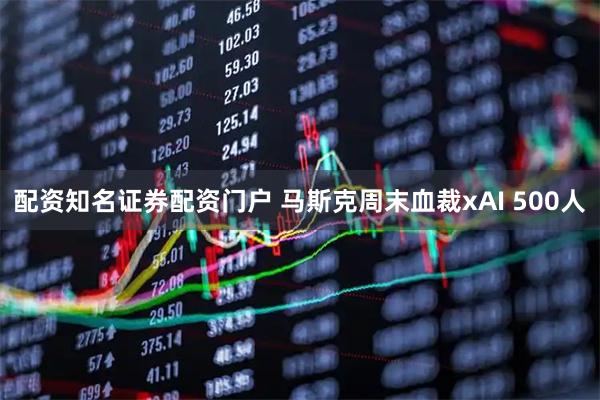 配资知名证券配资门户 马斯克周末血裁xAI 500人